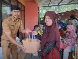 115 KPM Mendapat Bantuan Dari Pemdes Sanja Yang Berkolaborasi Dengan Badan Pangan Nasional dan PT. Pos Indonesia